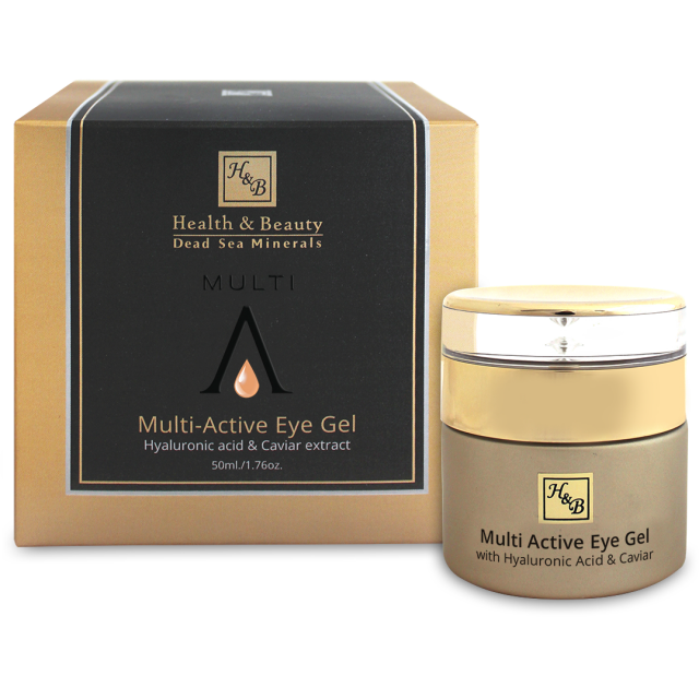 H&B Black Multi-Active Eye Gel With Hyaluronic acid & Caviar extract  50ml